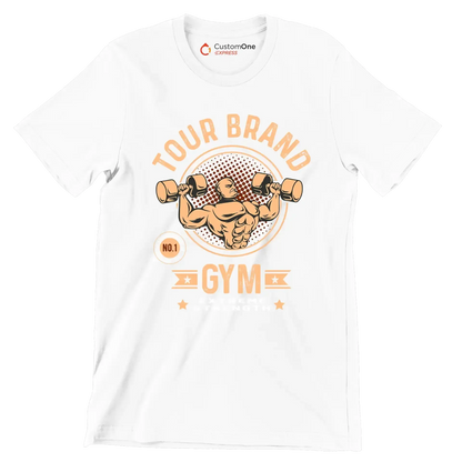 Today Brand GYM Extreme Strength - Gym Themed T-Shirt-White-S-Custom One Express