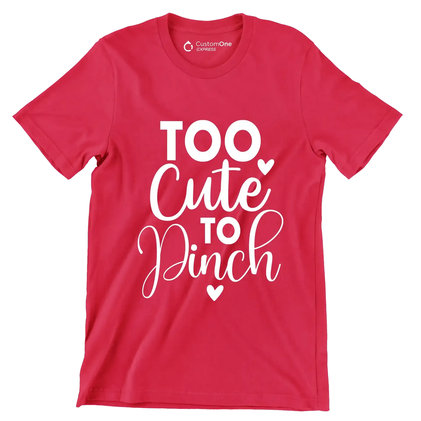 Too Cute to Pinch - St. Patrick's Day T-Shirt-Red-S-Custom One Express