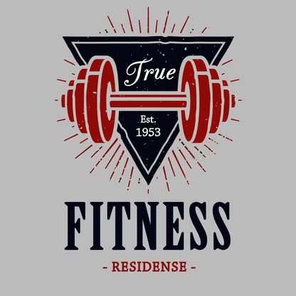 True Fitness - Residence - Gym Themed T-Shirt-Blue-S-Custom One Express