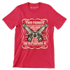 Two things every American should know how to use neigther of which are taught In the schools - Veterans Themed T-Shirt-Red-S-Custom One Express