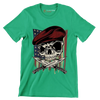 UNITED STATES VETERAN SKULL ILLUSTRATION - Veterans Themed T-Shirt-Green-S-Custom One Express