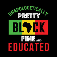 Unapologetically pretty black fine and educated - Martin Luther King T-Shirt-Black-S-Custom One Express