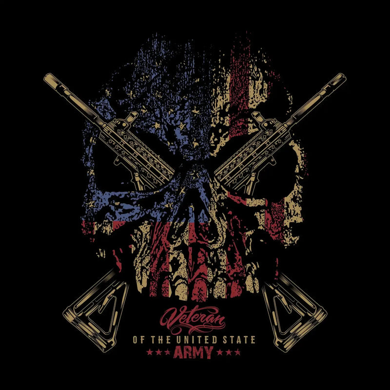 VETERAN OF THE UNITED STATE ARMY - Veterans Themed T-Shirt-Black-S-Custom One Express