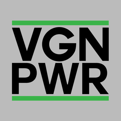 VGN PWR - Vegan Themed T-Shirt-Blue-S-Custom One Express