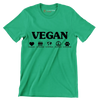 Vegan Compassion For the people For the planet Nonviolence For the animals - Vegan Themed T-Shirt-Green-S-Custom One Express