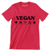 Vegan Compassion For the people For the planet Nonviolence For the animals - Vegan Themed T-Shirt-Red-S-Custom One Express