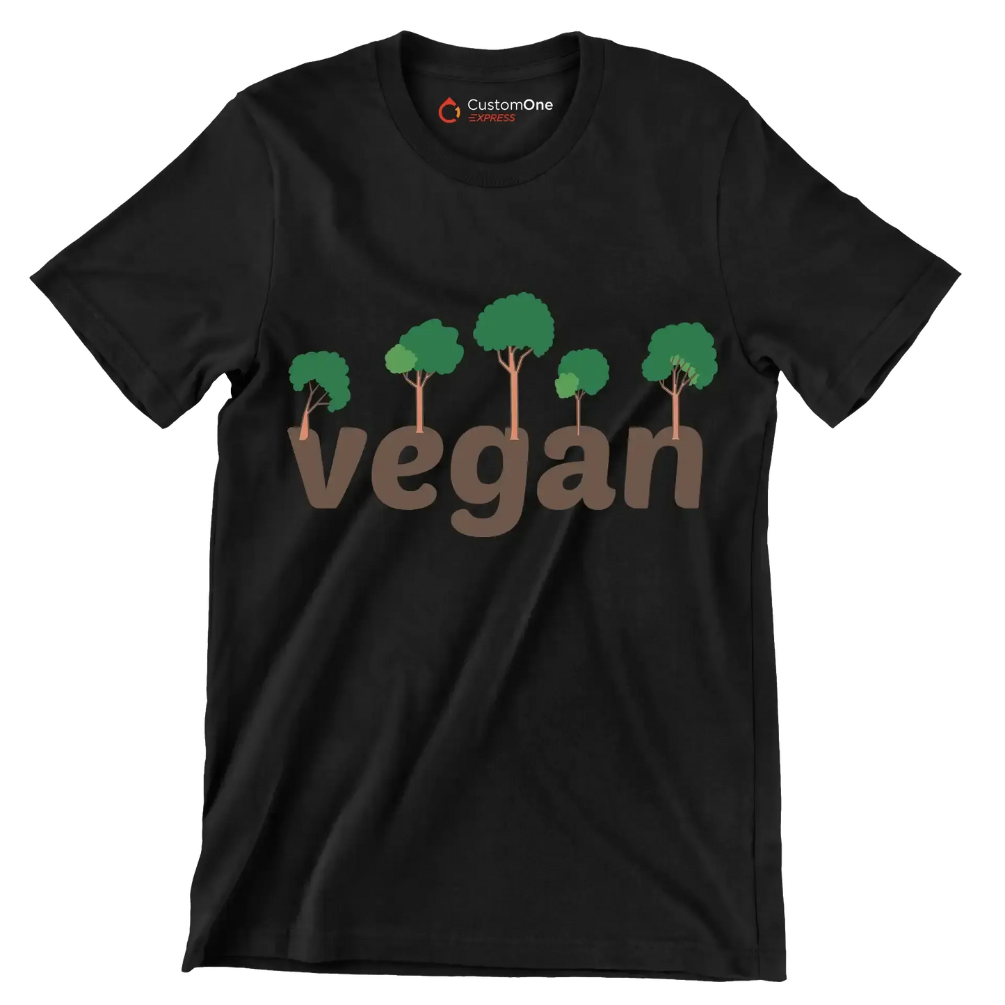 Vegan - Vegan Themed T-Shirt-Black-S-Custom One Express