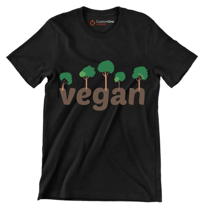 Vegan - Vegan Themed T-Shirt-Black-S-Custom One Express