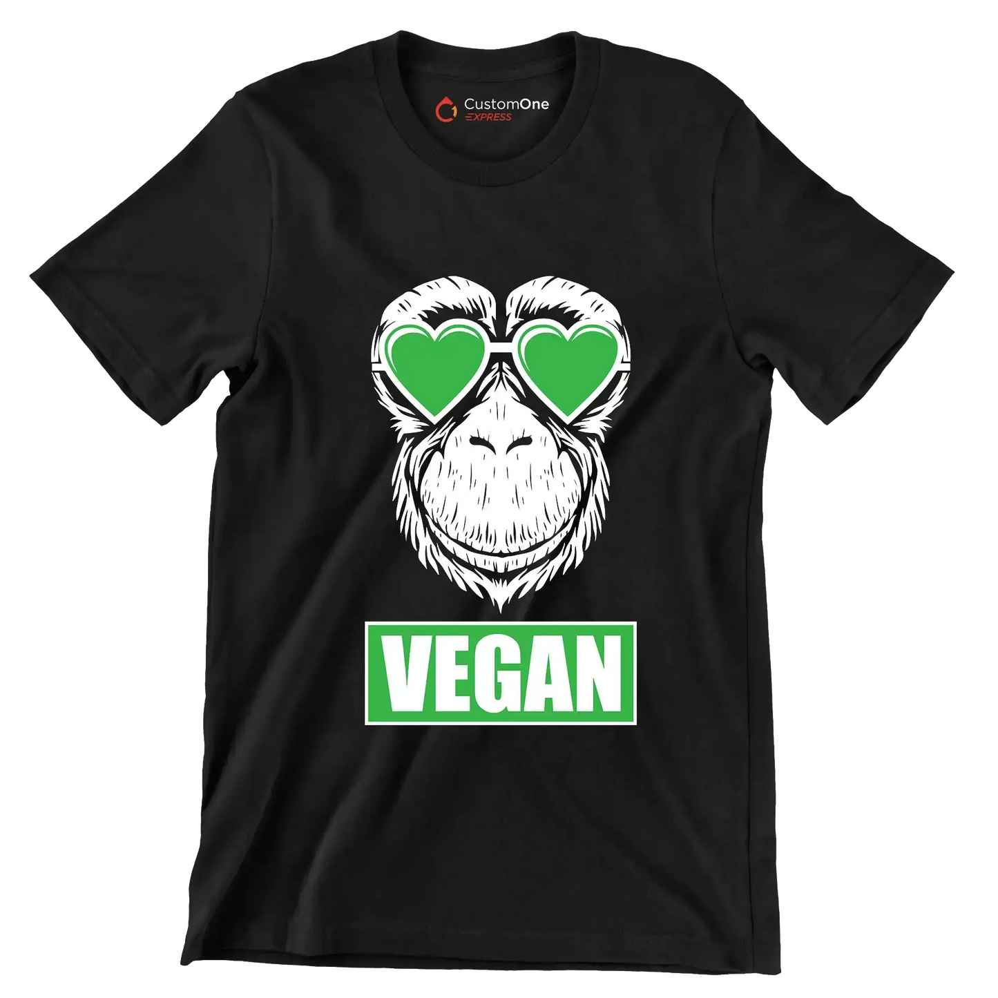 Vegan - Vegan Themed T-Shirt-Black-S-Custom One Express