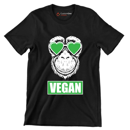 Vegan - Vegan Themed T-Shirt-Black-S-Custom One Express