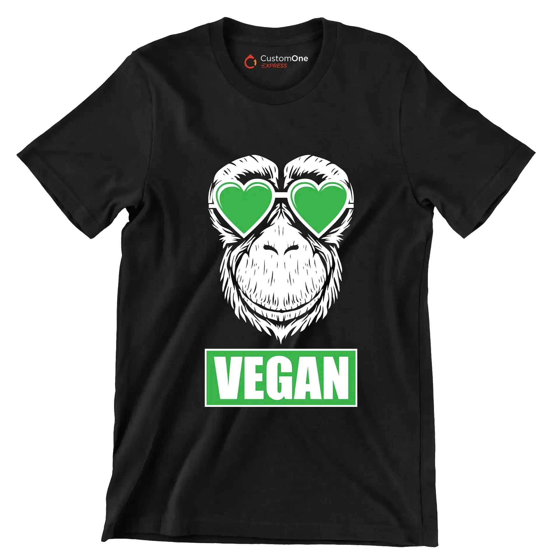 Vegan - Vegan Themed T-Shirt-Black-S-Custom One Express