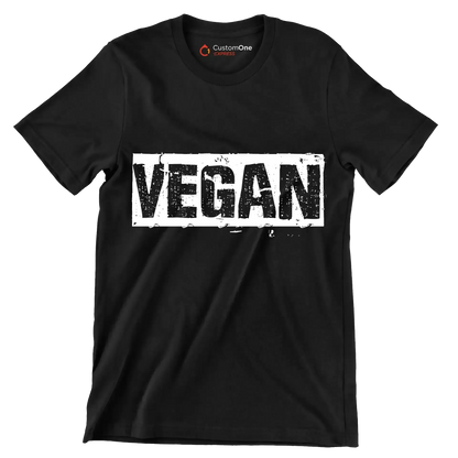 Vegan - Vegan Themed T-Shirt-Black-S-Custom One Express