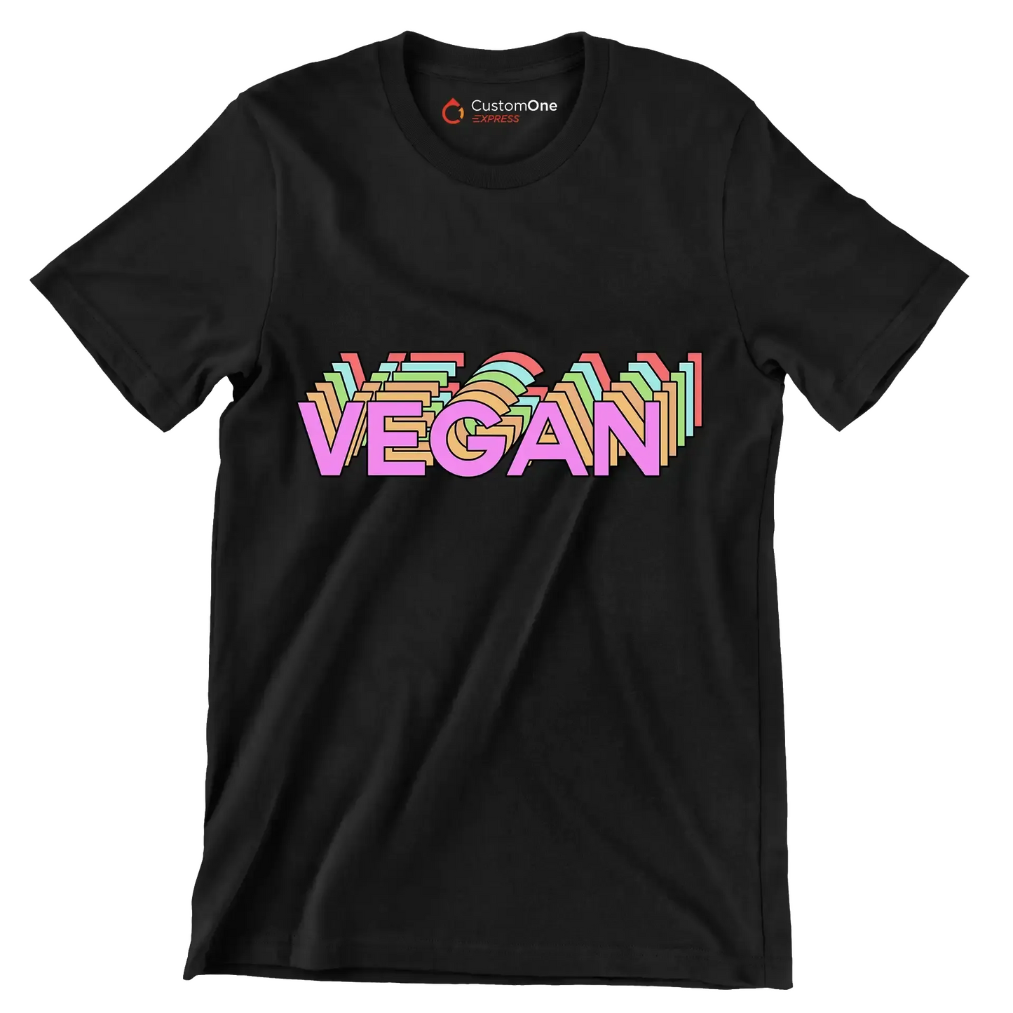 Vegan - Vegan Themed T-Shirt-Black-S-Custom One Express
