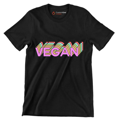 Vegan - Vegan Themed T-Shirt-Black-S-Custom One Express