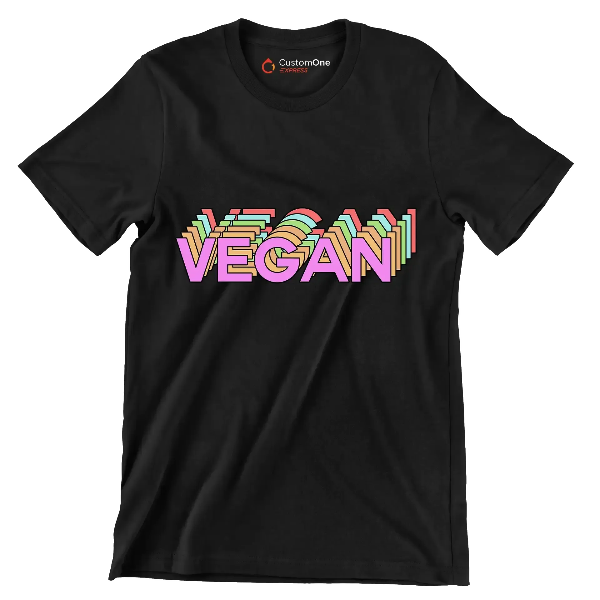 Vegan - Vegan Themed T-Shirt-Black-S-Custom One Express