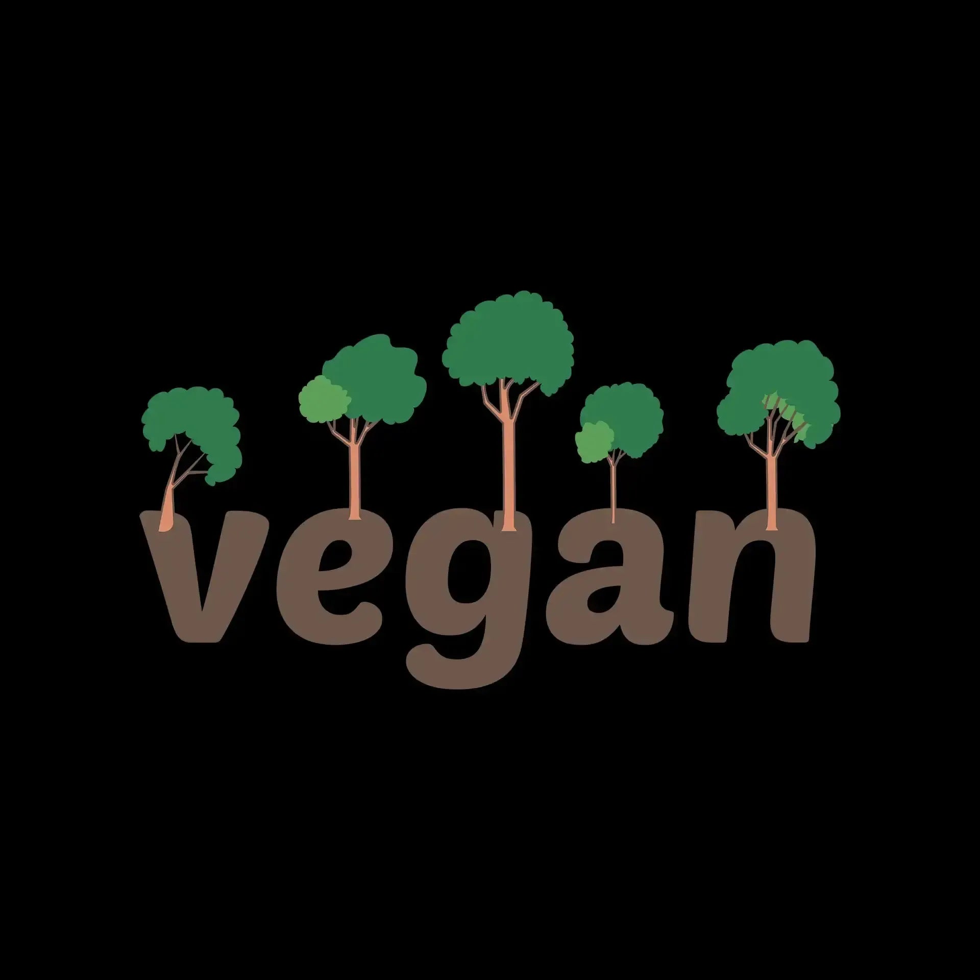 Vegan - Vegan Themed T-Shirt-Black-S-Custom One Express