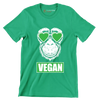 Vegan - Vegan Themed T-Shirt-Green-S-Custom One Express