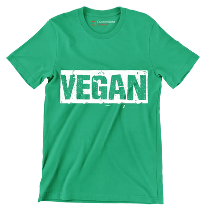 Vegan - Vegan Themed T-Shirt-Green-S-Custom One Express