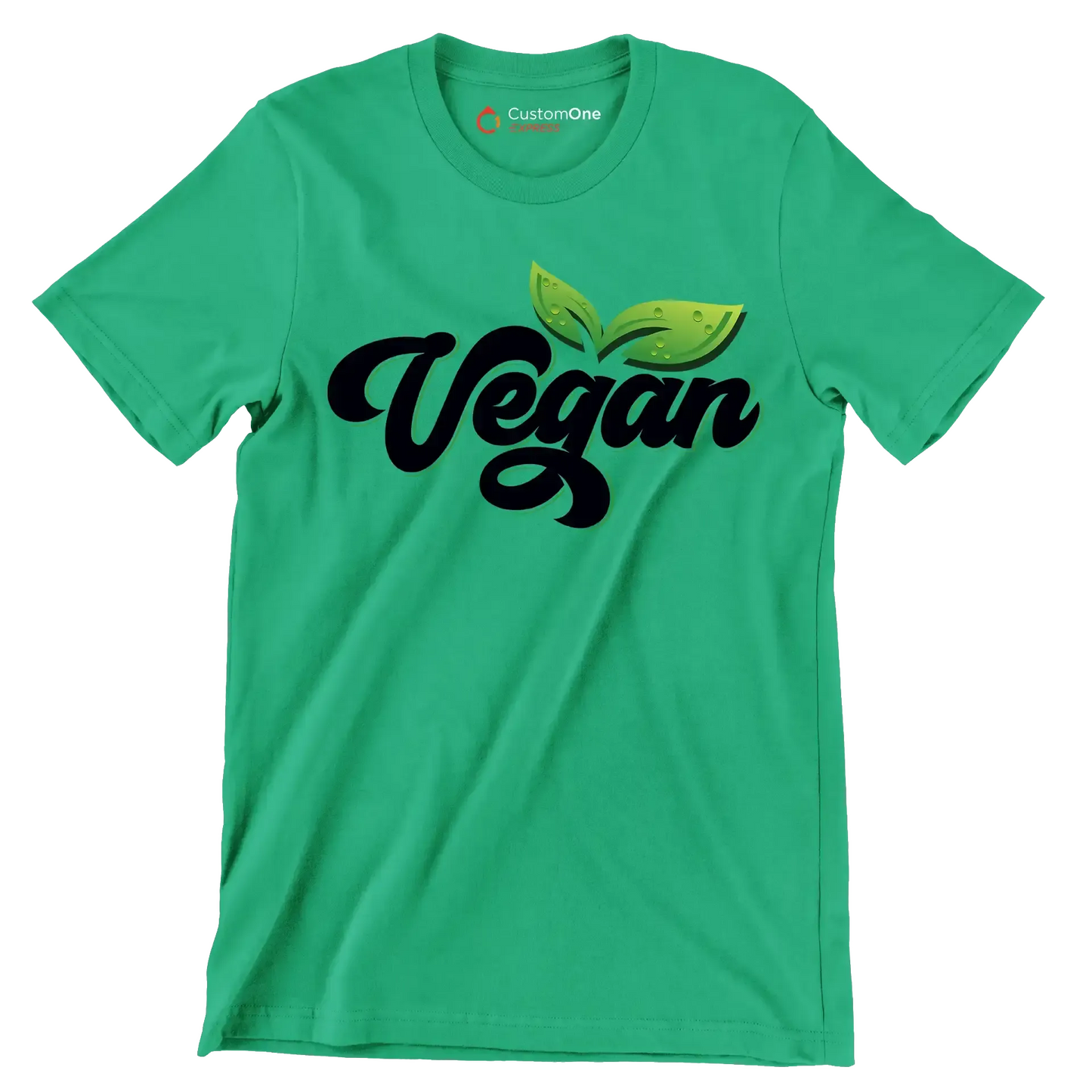 Vegan - Vegan Themed T-Shirt-Green-S-Custom One Express