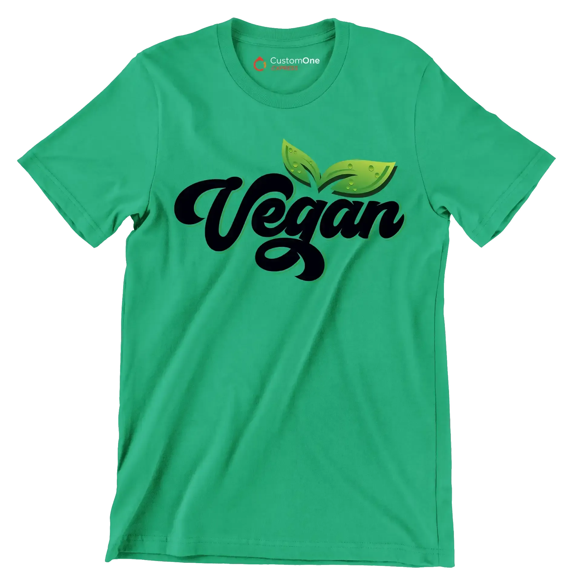 Vegan - Vegan Themed T-Shirt-Green-S-Custom One Express