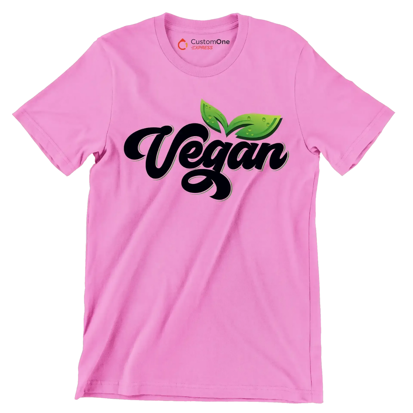 Vegan - Vegan Themed T-Shirt-Pink-S-Custom One Express