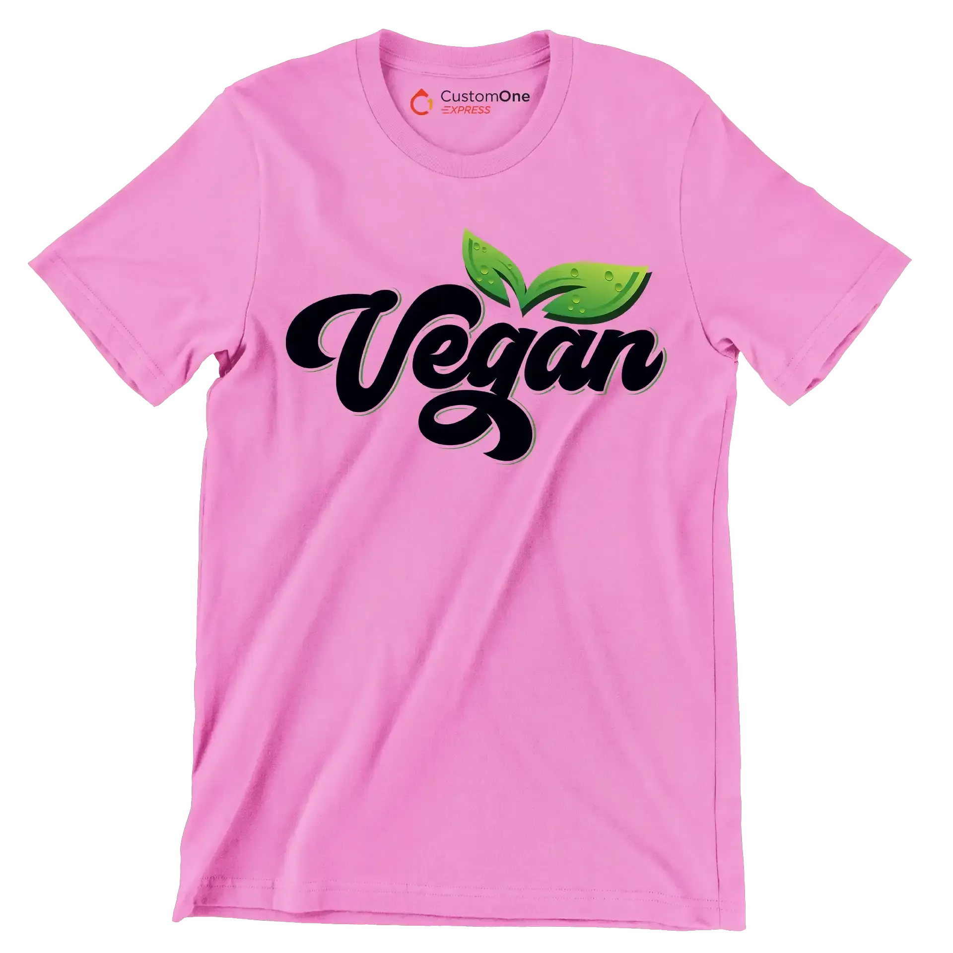 Vegan - Vegan Themed T-Shirt-Pink-S-Custom One Express