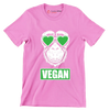 Vegan - Vegan Themed T-Shirt-Pink-S-Custom One Express