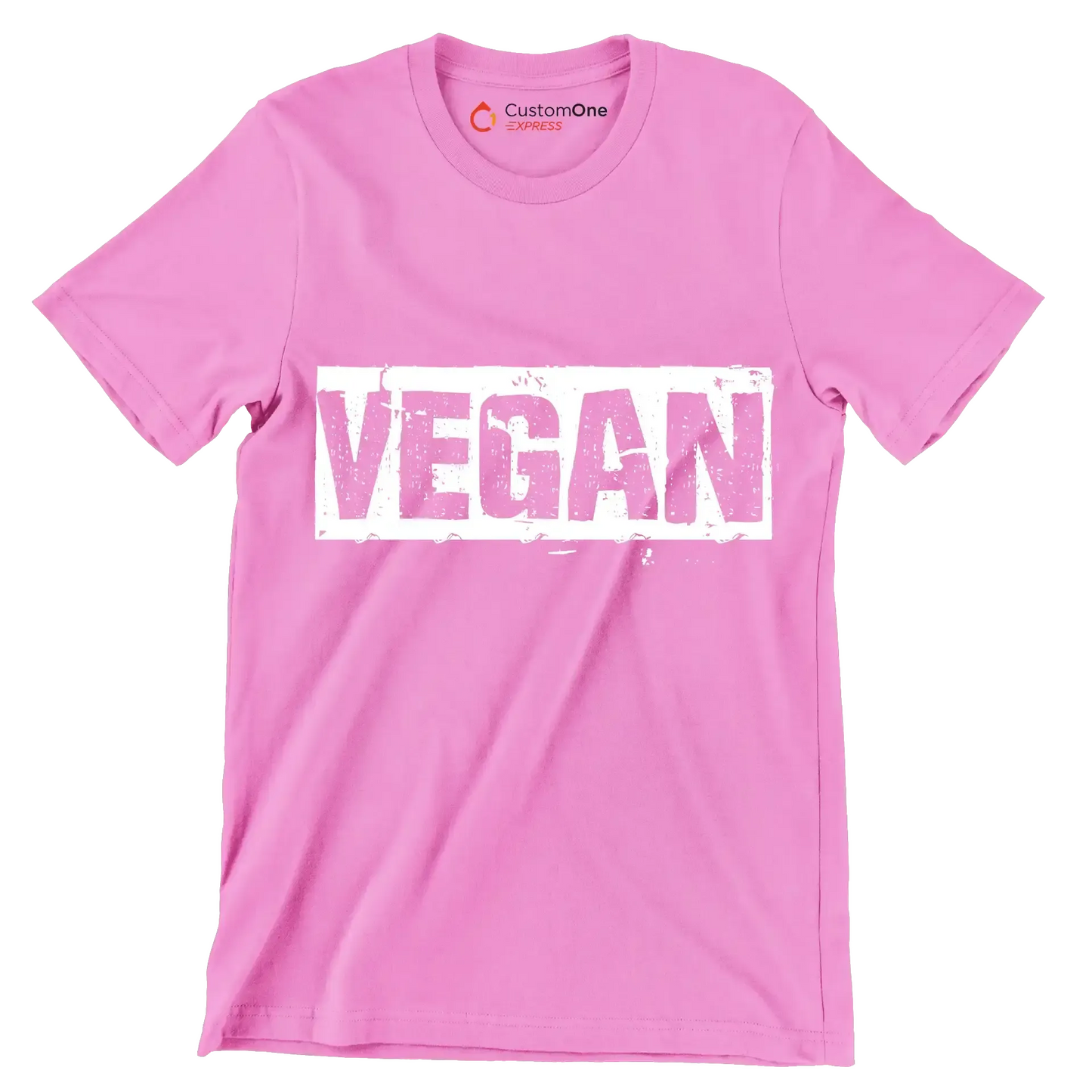 Vegan - Vegan Themed T-Shirt-Pink-S-Custom One Express