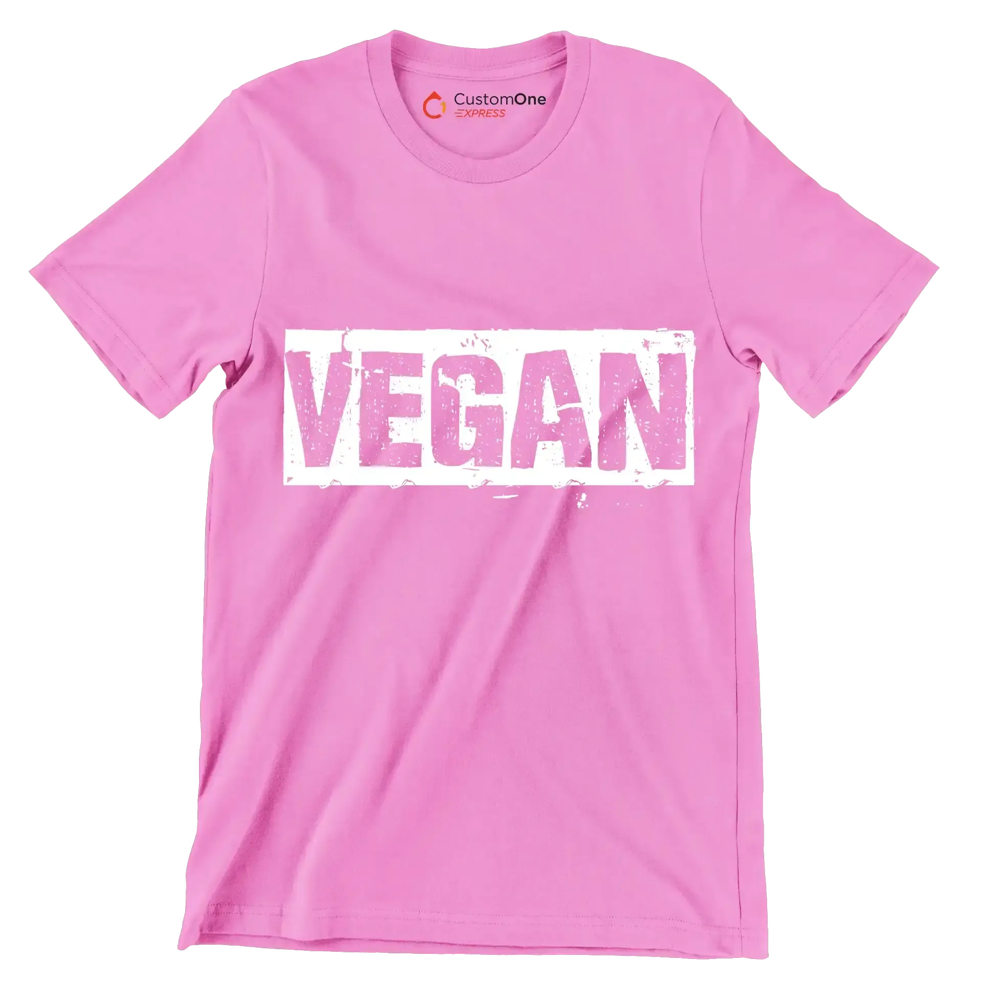 Vegan - Vegan Themed T-Shirt-Pink-S-Custom One Express