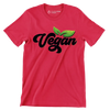 Vegan - Vegan Themed T-Shirt-Red-S-Custom One Express