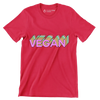 Vegan - Vegan Themed T-Shirt-Red-S-Custom One Express