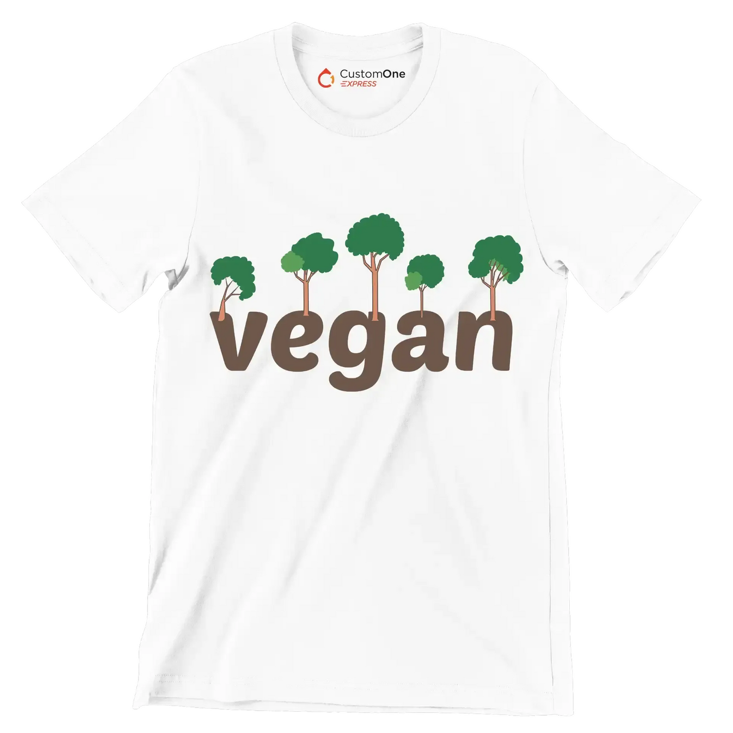 Vegan - Vegan Themed T-Shirt-White-S-Custom One Express