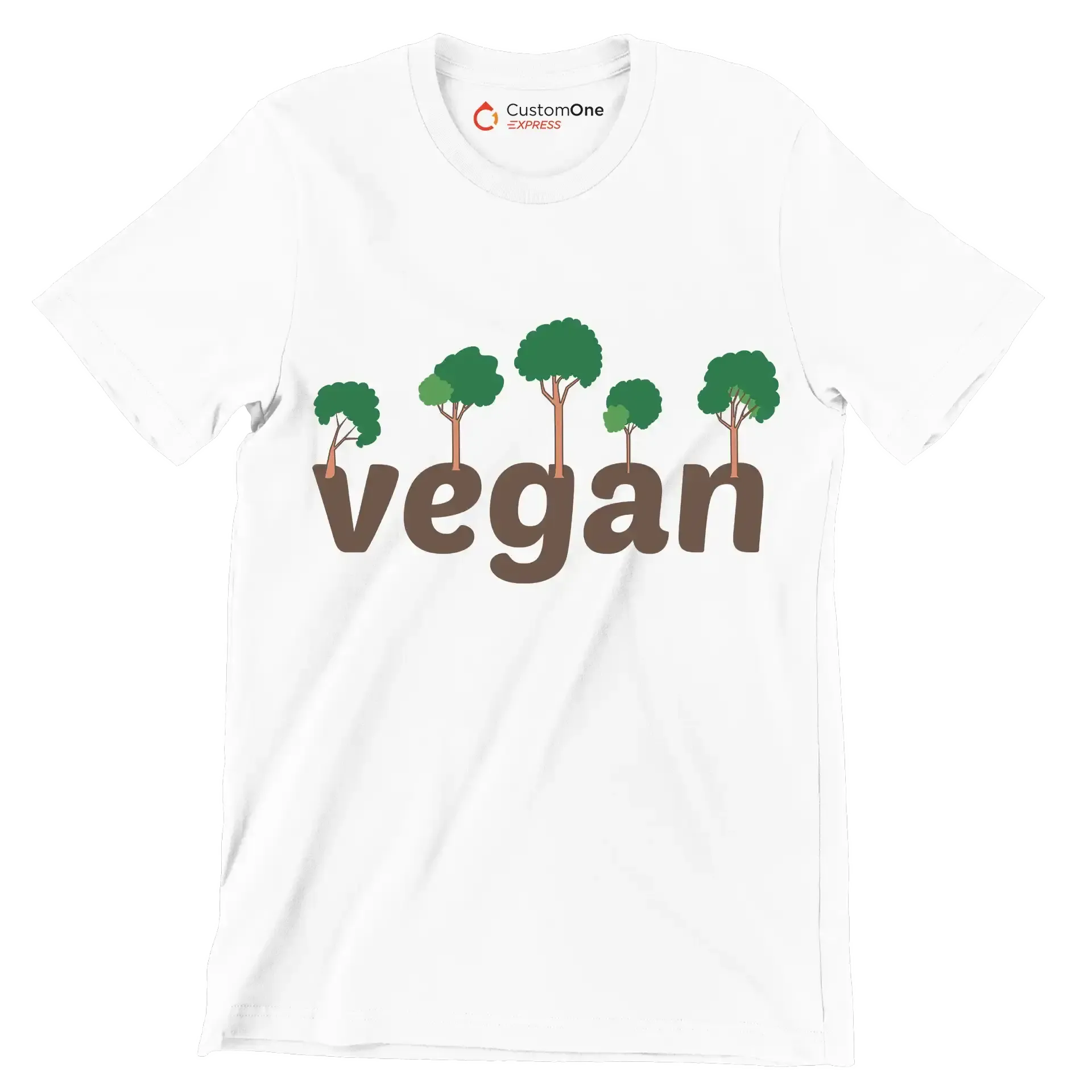 Vegan - Vegan Themed T-Shirt-White-S-Custom One Express