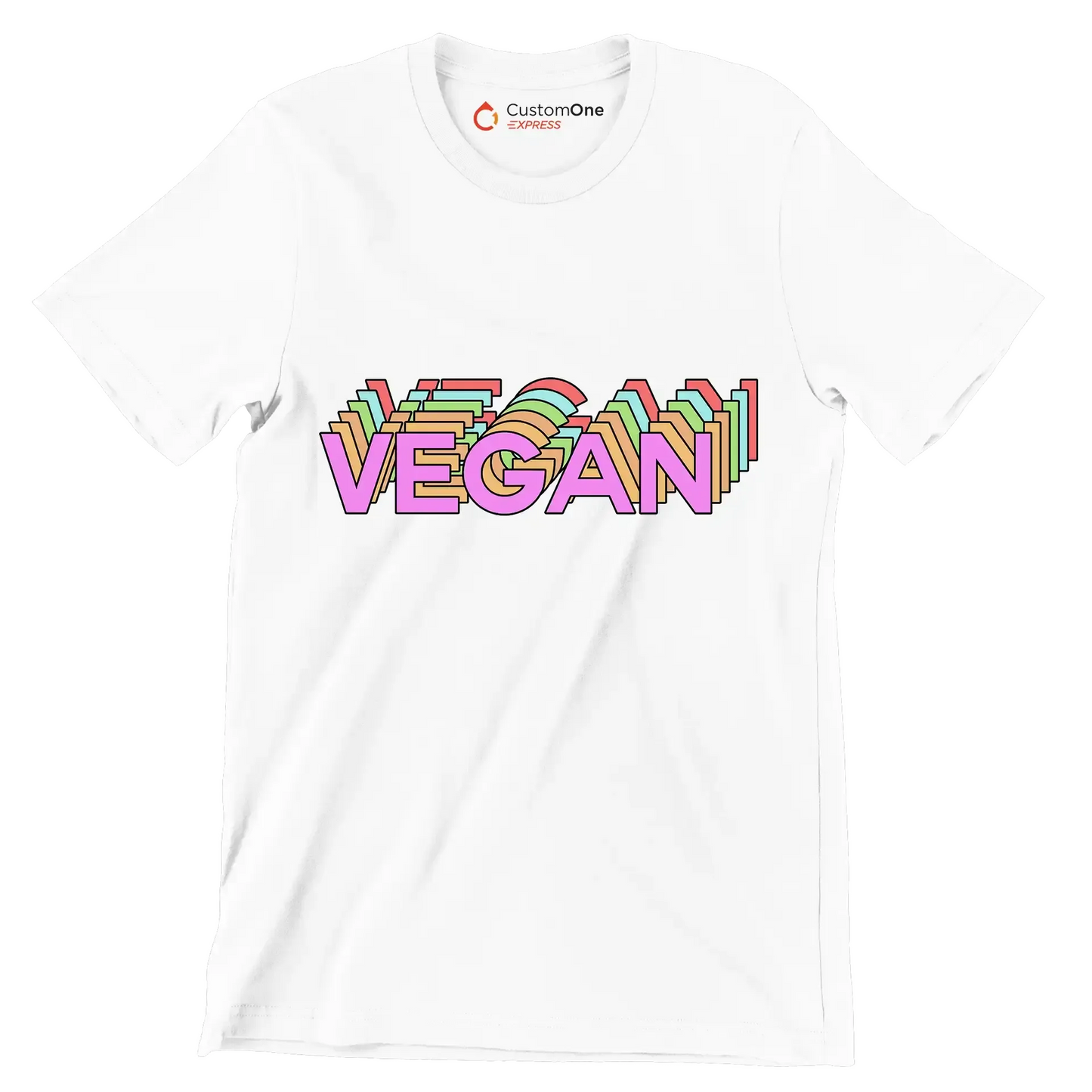 Vegan - Vegan Themed T-Shirt-White-S-Custom One Express