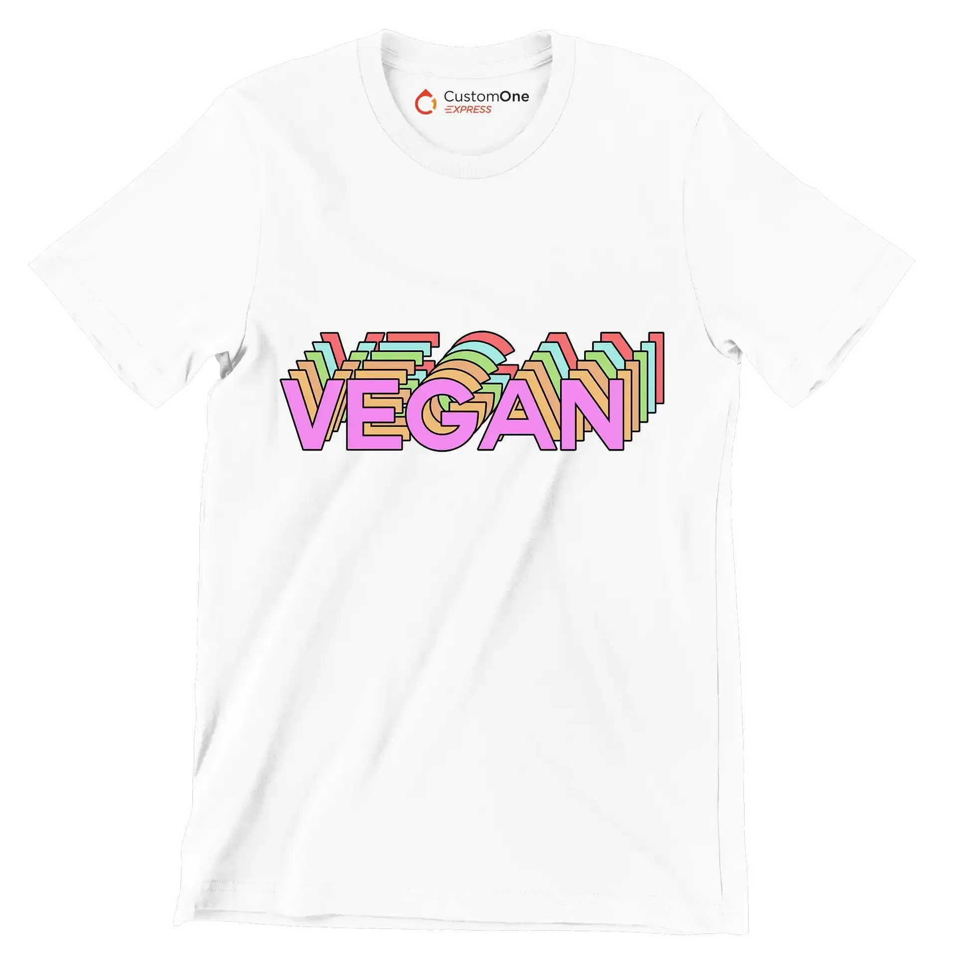 Vegan - Vegan Themed T-Shirt-White-S-Custom One Express