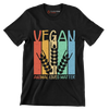 Vegan animal lives matter - Vegan Themed T-Shirt-Black-S-Custom One Express