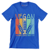 Vegan animal lives matter - Vegan Themed T-Shirt-Blue-S-Custom One Express