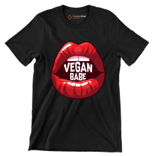 Vegan babe - Vegan Themed T-Shirt-Black-S-Custom One Express