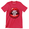 Vegan babe - Vegan Themed T-Shirt-Red-S-Custom One Express