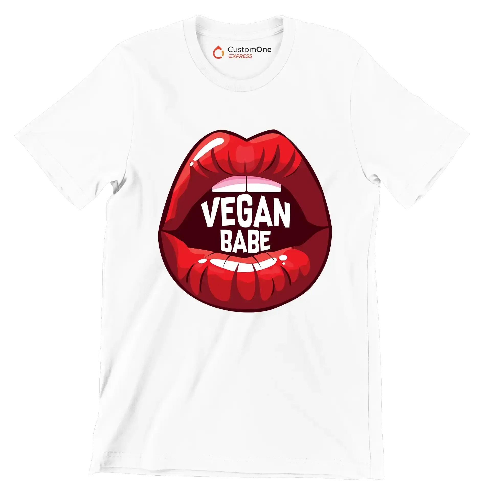 Vegan babe - Vegan Themed T-Shirt-White-S-Custom One Express