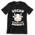 Vegan because I love animals - Vegan Themed T-Shirt-Black-S-Custom One Express