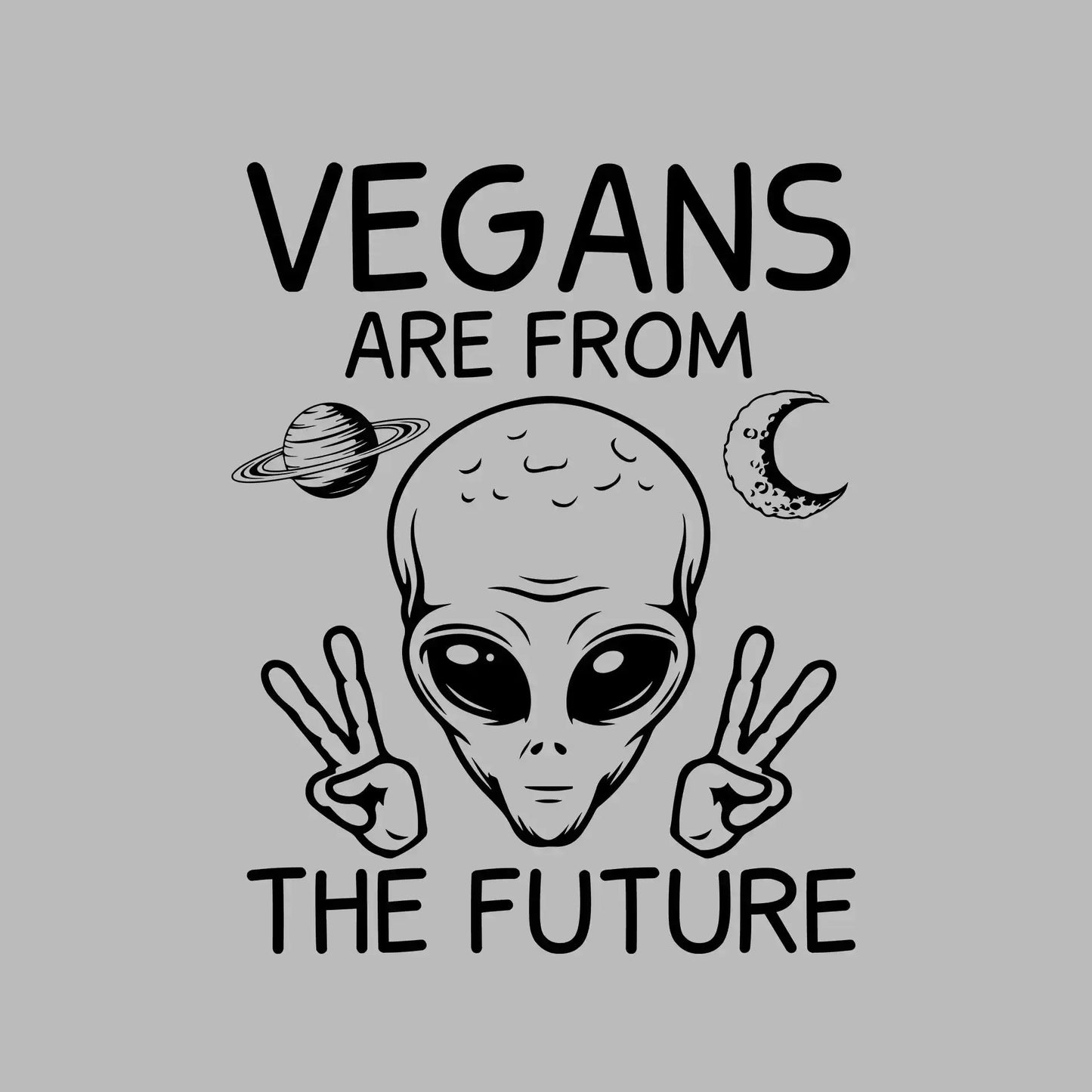 Vegans are from the future - Vegan Themed T-Shirt-Blue-S-Custom One Express