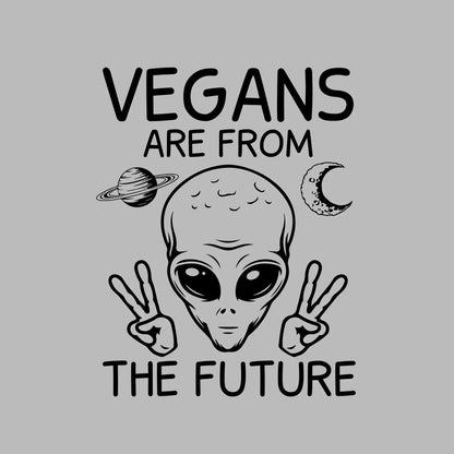 Vegans are from the future - Vegan Themed T-Shirt-Blue-S-Custom One Express