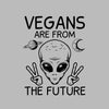 Vegans are from the future - Vegan Themed T-Shirt-Blue-S-Custom One Express