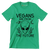 Vegans are from the future - Vegan Themed T-Shirt-Green-S-Custom One Express