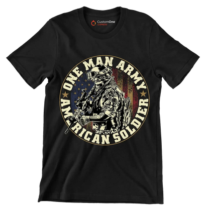 Veteran don't thanks me 1978 1988 thank my brother who never comeback - Veterans Themed T-Shirt-Black-S-Custom One Express