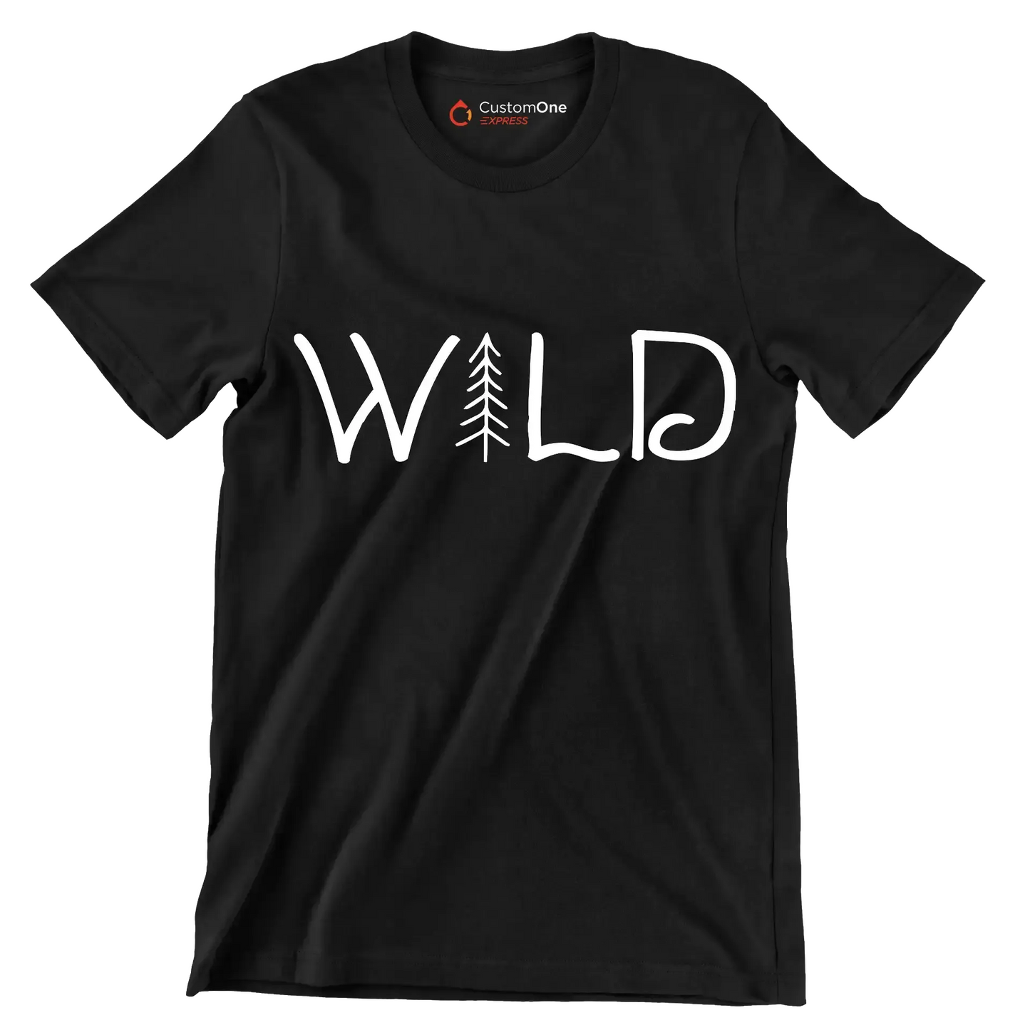 WILD - Hiking Themed T-Shirt-Black-S-Custom One Express