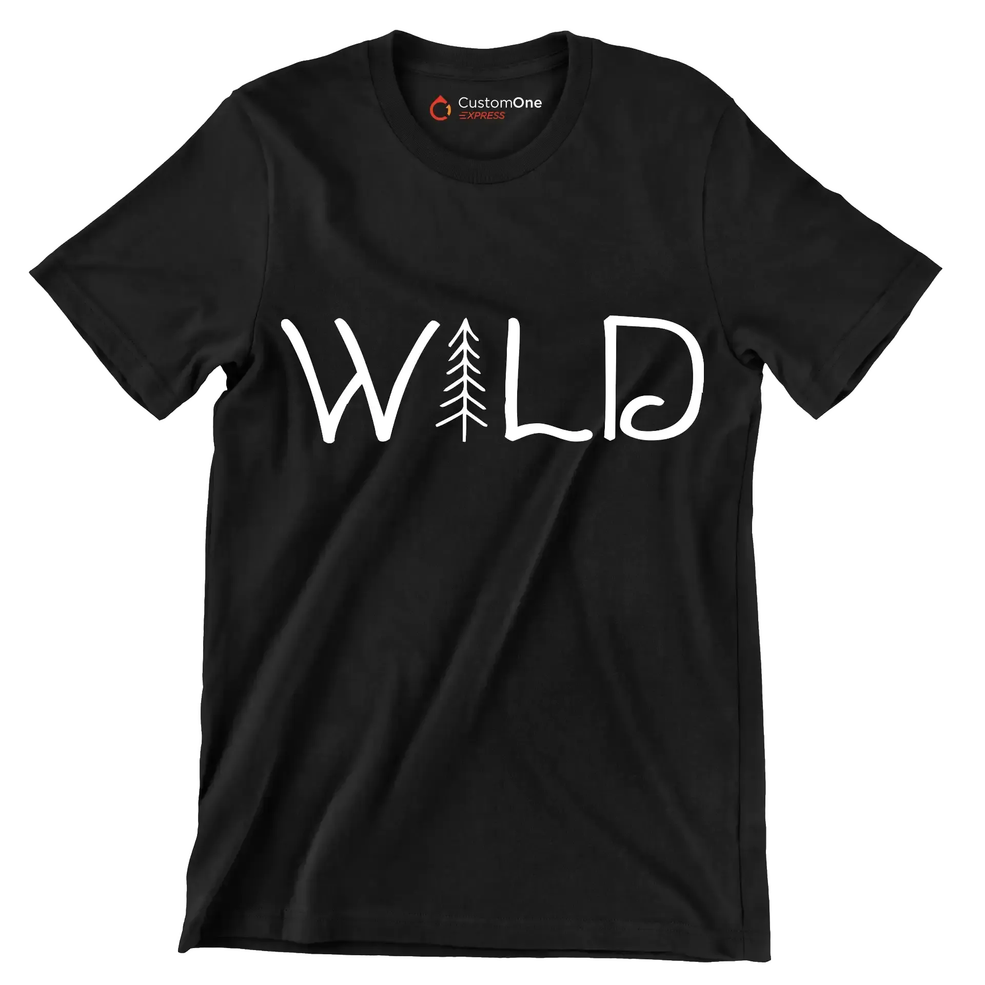 WILD - Hiking Themed T-Shirt-Black-S-Custom One Express