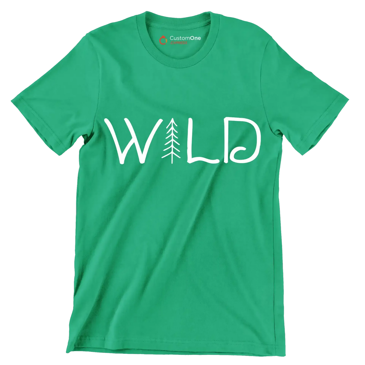 WILD - Hiking Themed T-Shirt-Green-S-Custom One Express