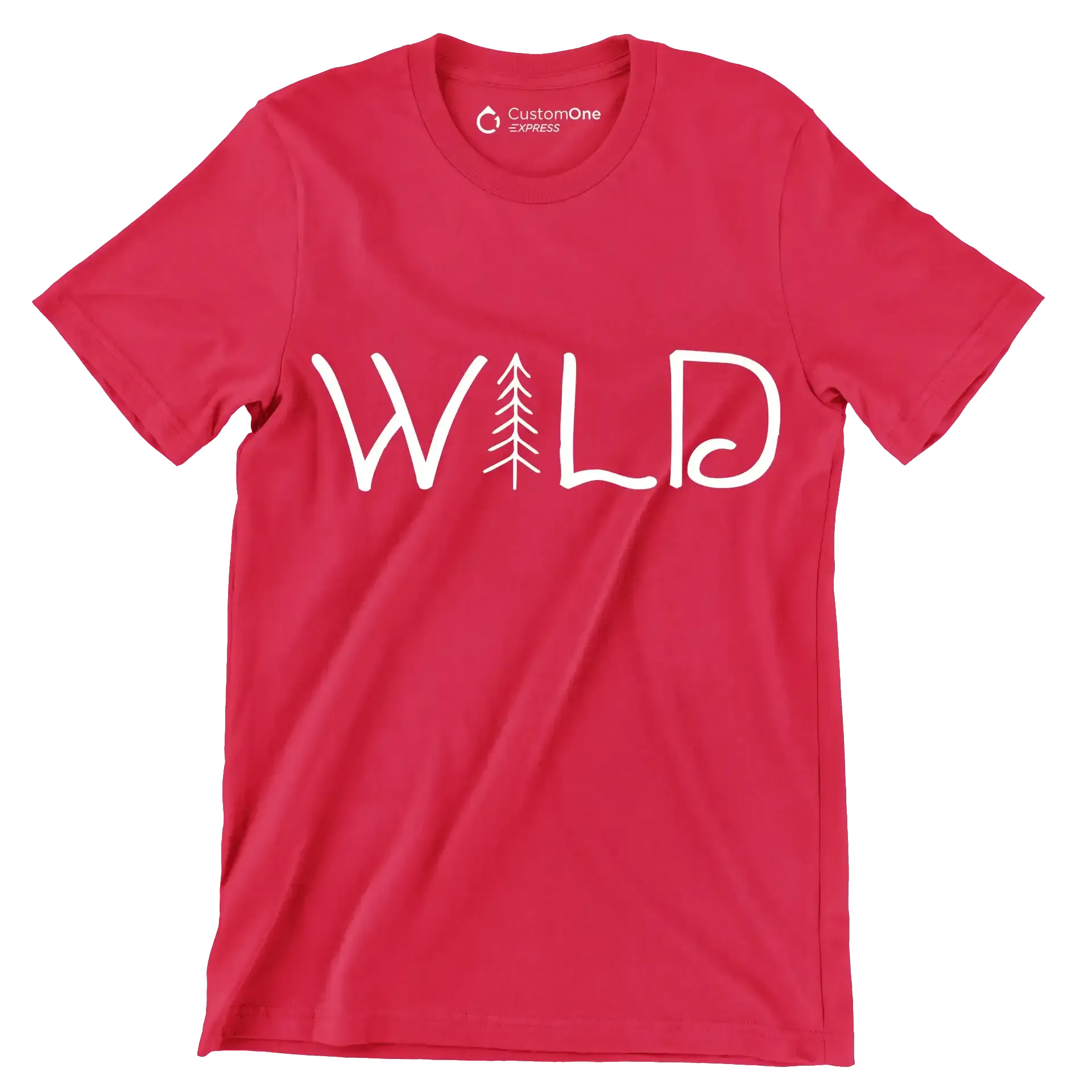 WILD - Hiking Themed T-Shirt-Red-S-Custom One Express